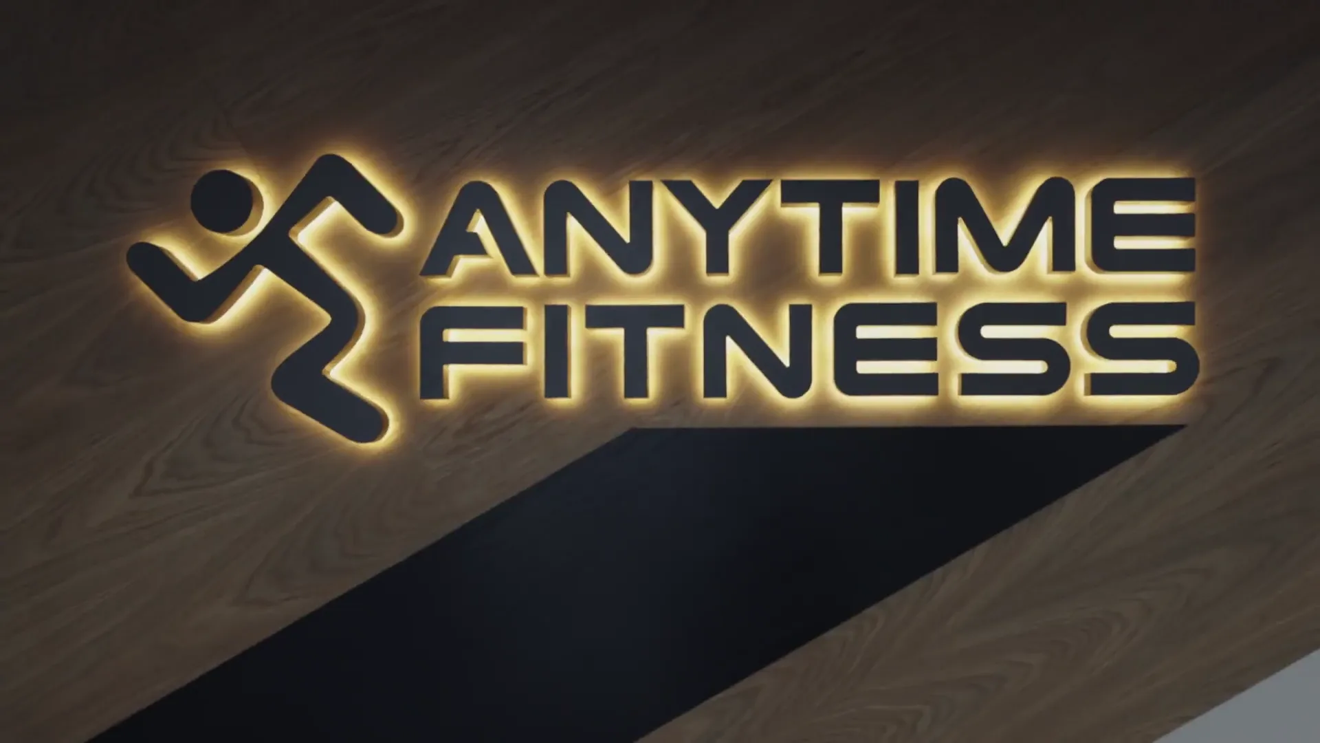 Anytime Fitness identity inside the Tottenham Hale gym