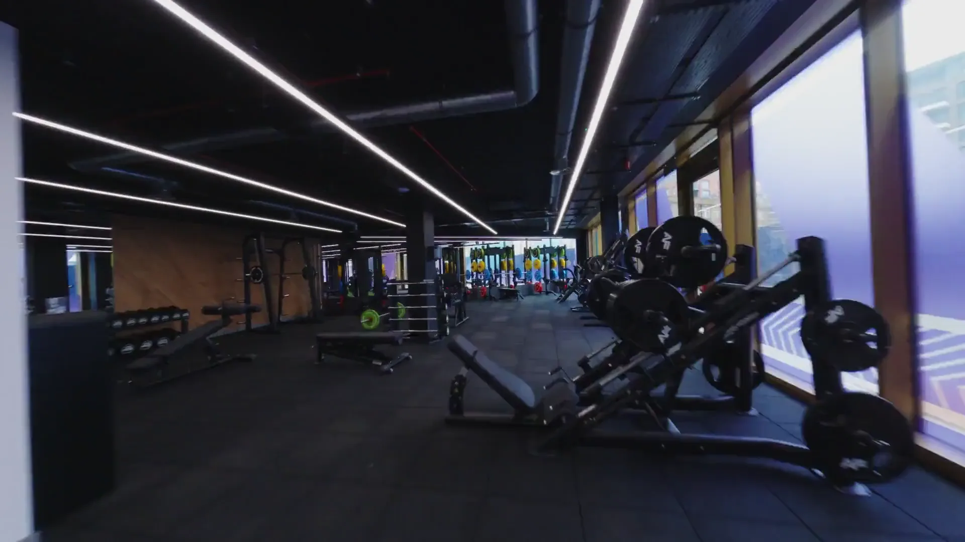 The open training floor at Anytime Fitness Tottenham Hale
