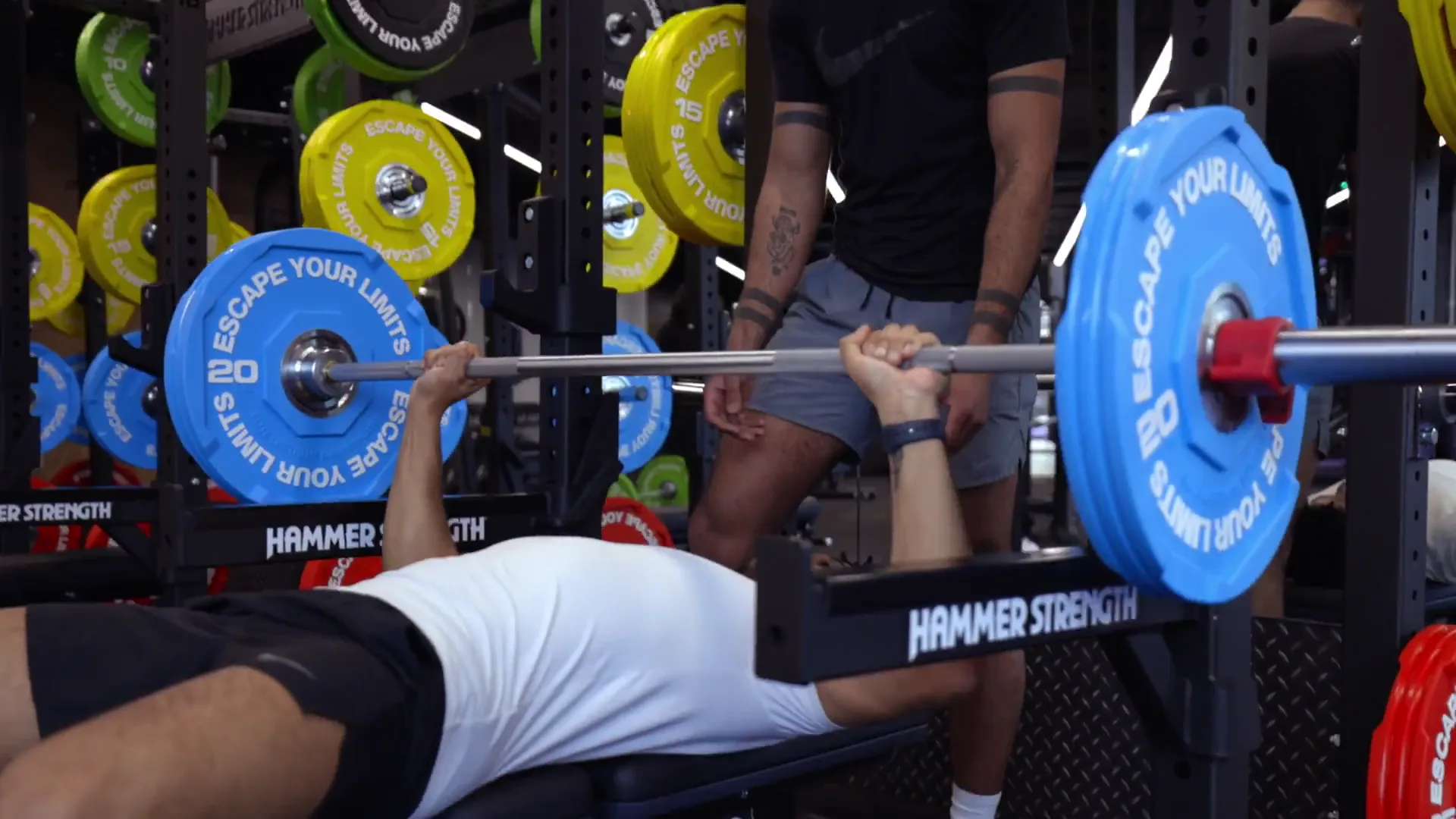 Free-weight training at Anytime Fitness Tottenham Hale
