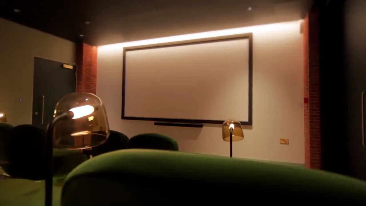 Popcorn in the screening room inside The Arc